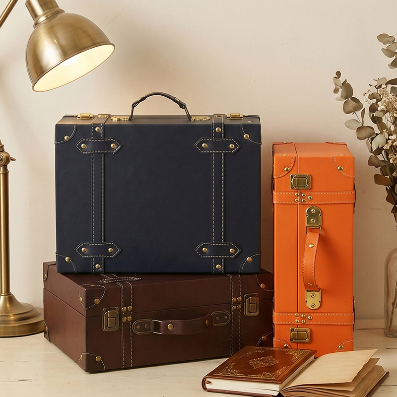 Photography Vintage - Petite valise vintage portable, boîte de