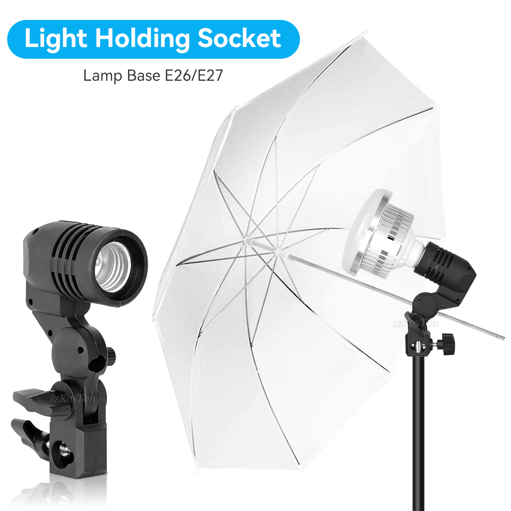 Photography Umbrella Light - Porte-ampoule à tête unique E27, 2