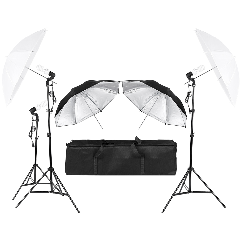 Photography Umbrella Light - 3*45W photographie Photo vidéo Portrait Studio