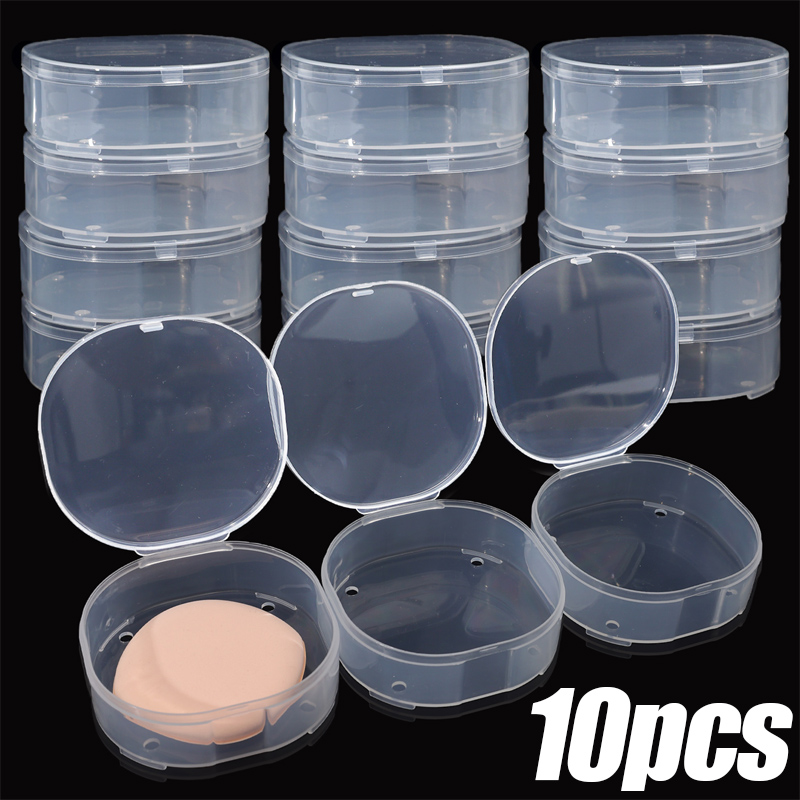 Beauty Dish Softbox - Boîtes carrées transparentes en plastique, 1/10