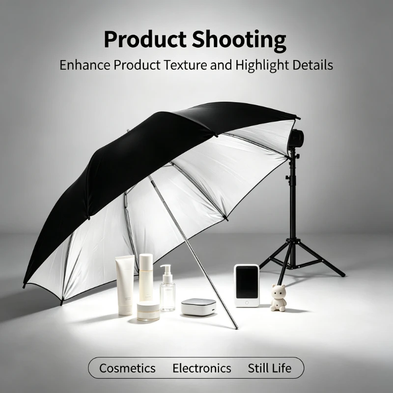Parapluie Réflecteur Noir Dura - Photography Umbrella Light avis et prix