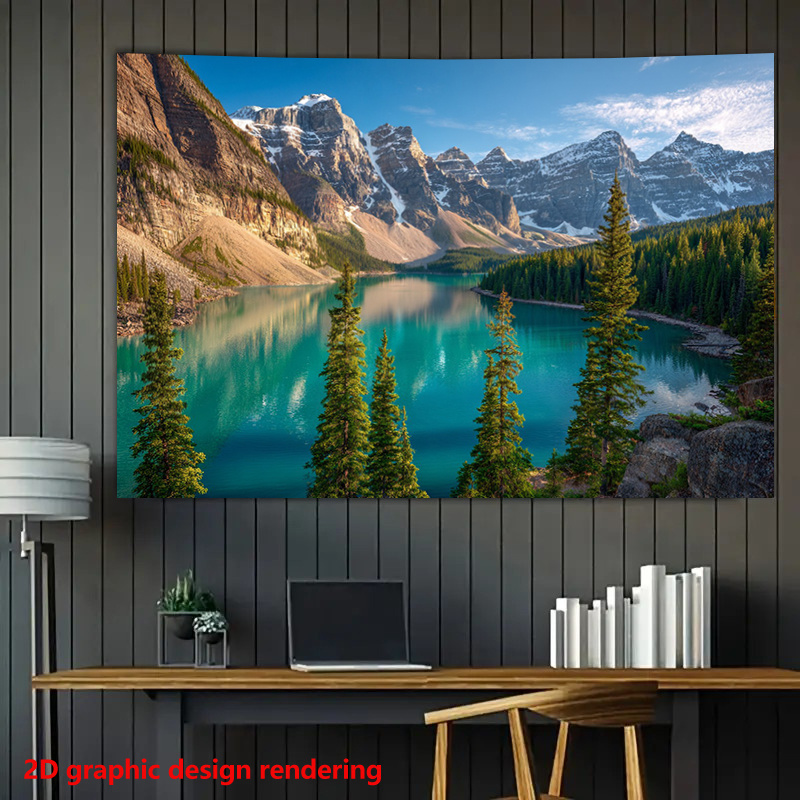 Tapisserie Paysage Montagne La - Photography Yoga avis et prix