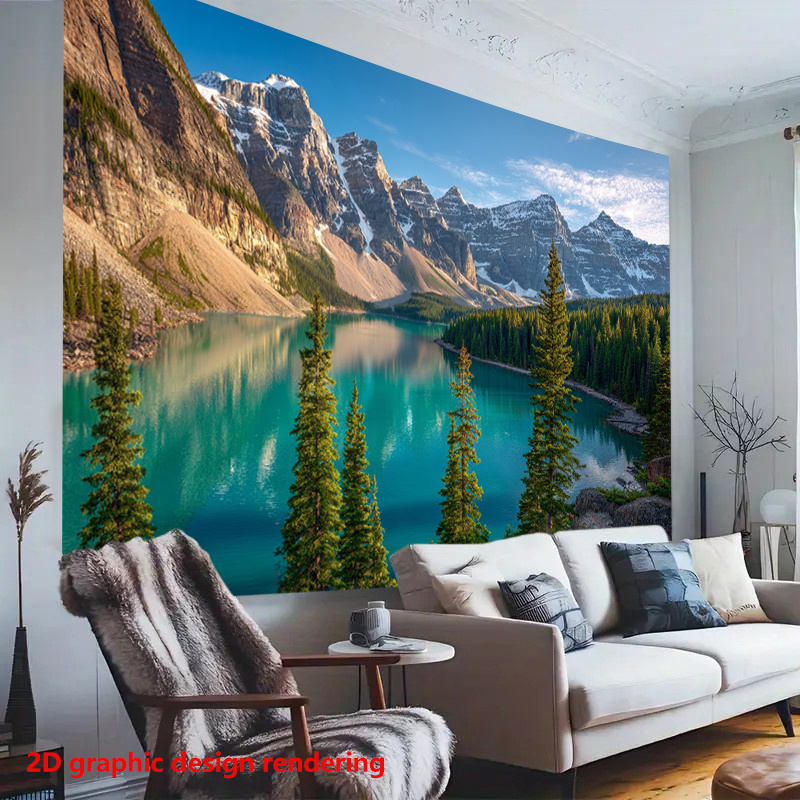 Tapisserie Paysage Montagne La - Photography Yoga avis et prix