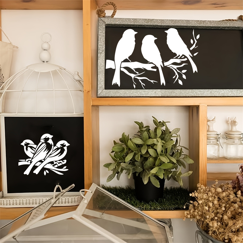 Lot de 7 pochoirs d'oiseaux en - Photography Model avis et prix