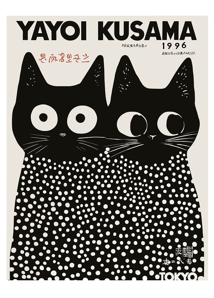 Yayoi Kusama – série de chats  - Photography Pose avis et prix