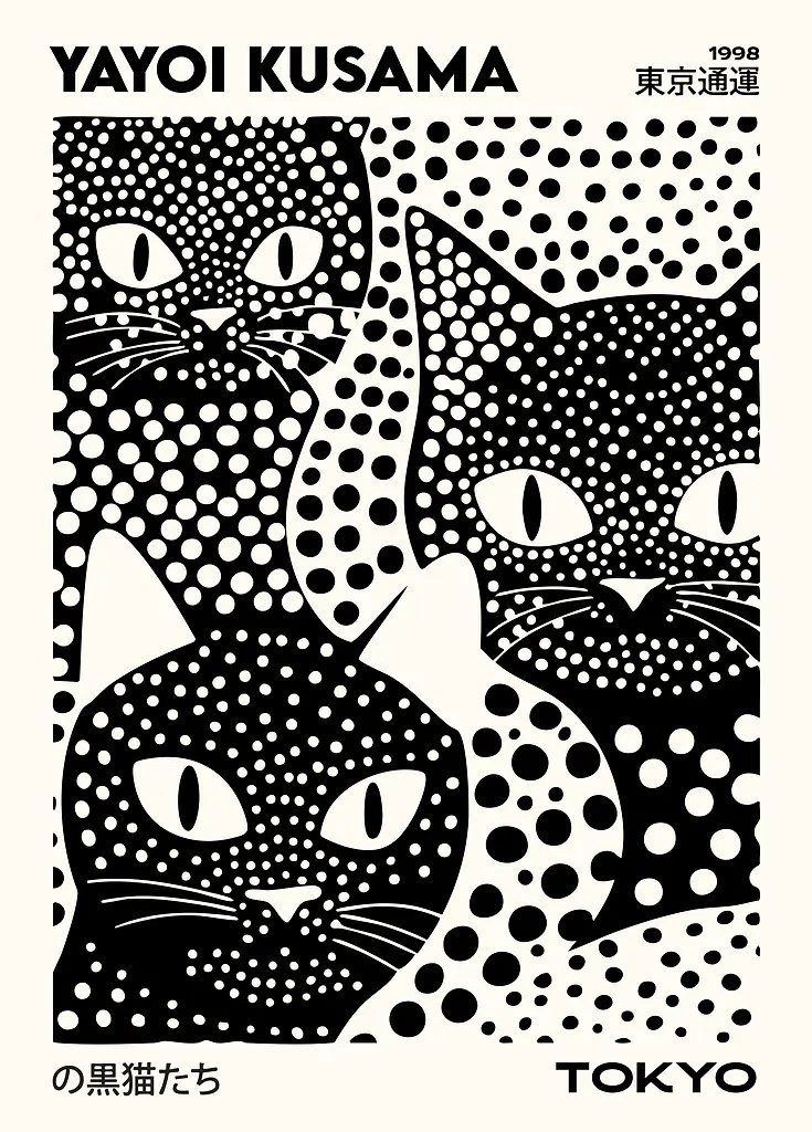 Yayoi Kusama – série de chats  - Photography Pose avis et prix