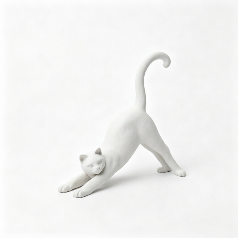 Mini sculpture de chat en pose - Photography Yoga avis et prix